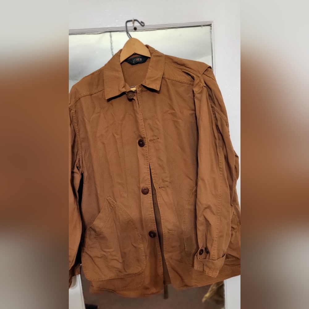 J Crew canvas type light jacket